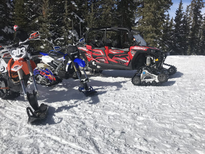 Snowbike rentals in Colorado.